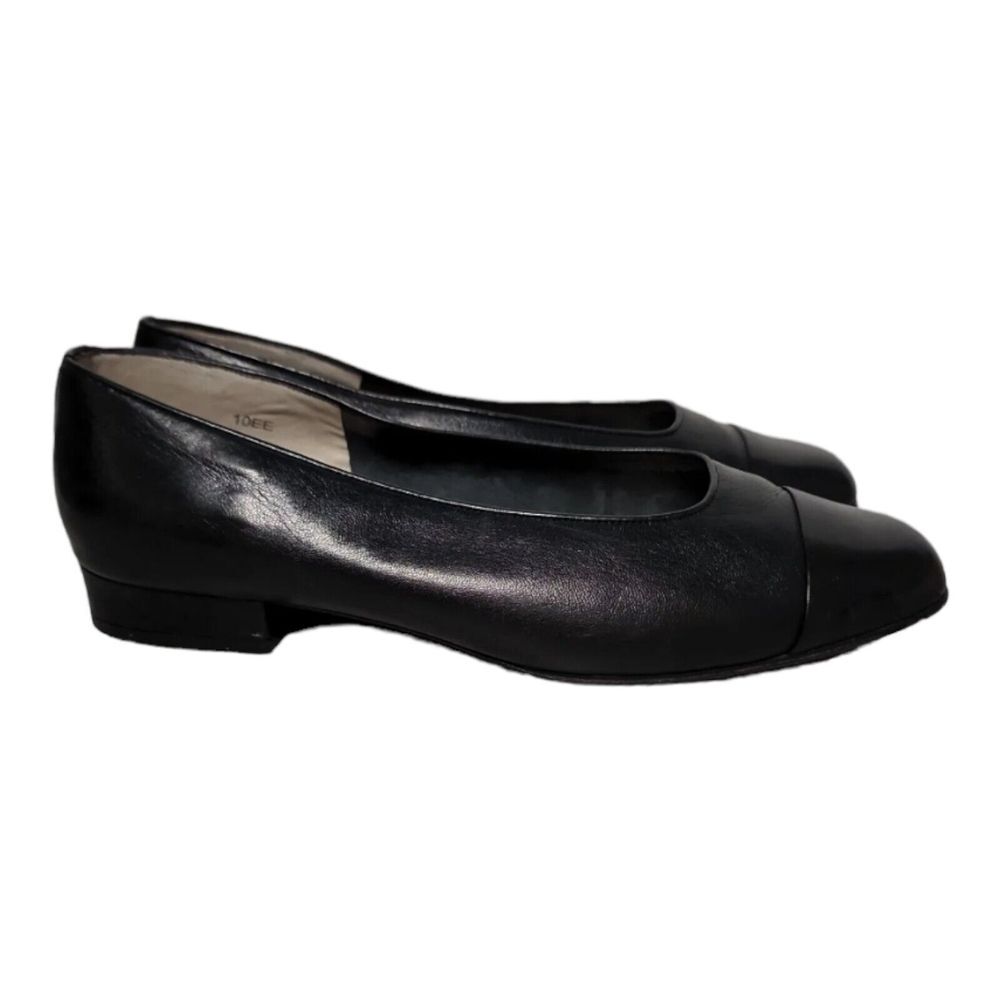 Vaneli Women's Vero Cuoio FC‎ Black Flat Dress Shoes Size 10EE